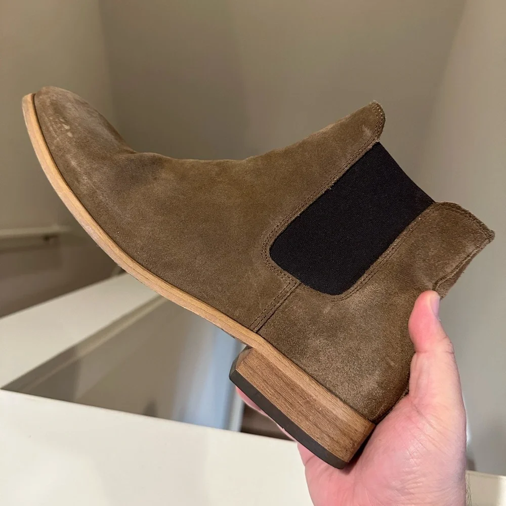 SHOE THE BEAR - Dev Chelsea Boot, Men’s Size 12, Tan Suede